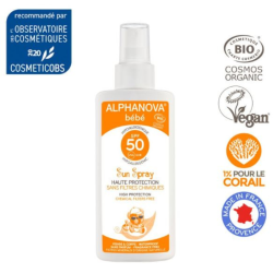 Βιολογικό  Βρεφικό Αντηλιακό  /   Sun Spray SPF 50    125ml    Alphanova Baby