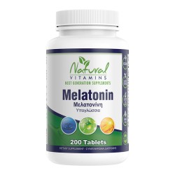 Μελατονίνη 1 mg, 200 Ταμπλέτες, Natural Vitamins