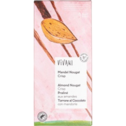 Vivani Βιολογική, Vegan Σοκολάτα Αμυγδάλου Nougat Crisp 80g