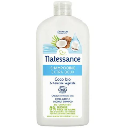 Extra-gentle Coconut & Keratin Shampoo  500 ml   Natessance