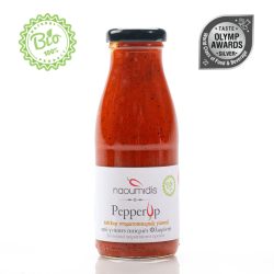 Βιολογική Pepper Up - Ketchup Ντοματοπιπεριάς – Γλυκιά  250g Naoumidis