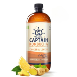 Βιολογική Κομπούχα  Ginger / Lemon 1lt   The Gutsy Captain