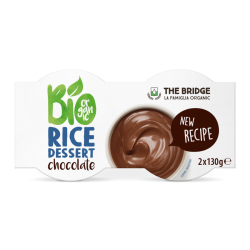 Βιολογικό Επιδόρπιο Ρυζιού με Σοκολάτα 2x130g The Bridge
