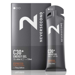 C30 Energy Gel with Caffeine Espresso 12 x 60ml Neversecond