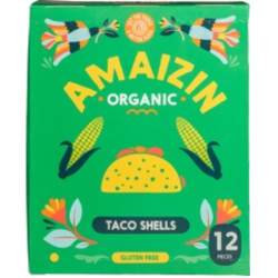 Amaizin Βιολογικά, Vegan Taco Shells (χωρίς γλουτένη) 150g