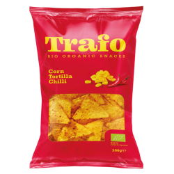 Trafo Βιολογικά Tortilla Chips Chili 200g