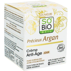 So Bio Αντιγηραντική Κρέμα Ημέρας με Αργκάν & Υαλουρονικό Οξύ 50ml