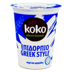 Koko Dairy Free Επιδόρπιο Γιαουρτιού Καρύδα Tύπου Greek Style Χωρίς Γλουτένη 350g