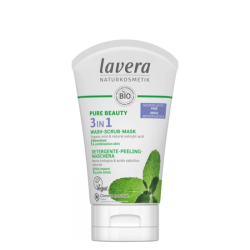 Lavera Pure Beauty 3 in 1 Wash • Scrub • Mask – Pure Beauty 3 σε 1 Καθαρισμός • Απολέπιση • Μάσκα 125ml