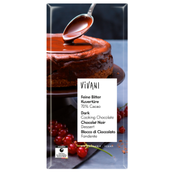 Vivani Βιολογική, Vegan 70% Cocoa Κουβερτούρα 200g