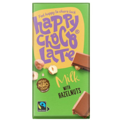 Happy Chocolate Σοκολάτα Γάλακτος με Φουντούκι 200g