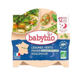 Babybio Βιολογικό Γεύμα Λαχανικών ''Καληνύχτα'' με Παστινάκι και Πλιγούρι  230g