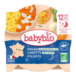 Babybio Βιολογικό Γεύμα Λαχανικών ''Καληνύχτα'' με Παστινάκι - Καρότο και Πολέντα 230g