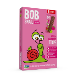 Bob Snail Λωρίδες Φρούτων Μήλο Σμέουρο 100g