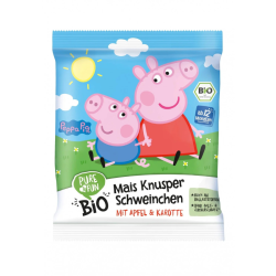 Pure & Fun Βιολογικό Σνακ Peppa Pig Καλαμπόκι Μήλο Καρότο 30g