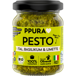 Ppura Βιολογικό Pesto Ιταλικού Βασιλικού & Lime 120g