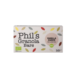 Phil's Granola Bar Almond Vanilla Choco Bio 5x45g