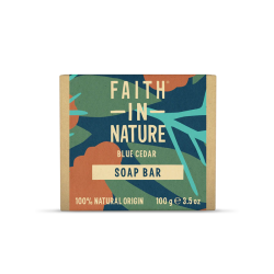 Faith in Nature Blue Cedar Αντρικό Σαπούνι σε Μπάρα 100g
