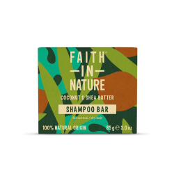 Faith in Nature Μπάρα Σαμπουάν με Καρύδα & Shea Butter 85g
