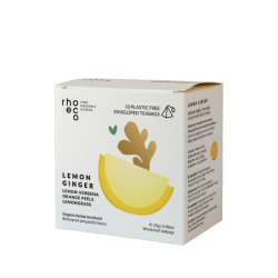 Rhoeco Βιολογικό Μείγμα Lemon Ginger 10 Φακελάκια