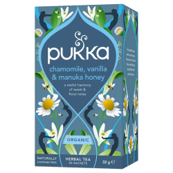 Pukka Βιολογικό Τσάι Chamomile, Vanilla & Manuka Honey 20 Tea Bags