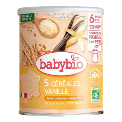 Babybio Βιολογική Κρέμα Δημητριακών με Κινόα & Βανίλια 220g