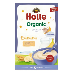 Holle Βιολογική Βρεφική Κρέμα Μπανάνα & Γάλα  250g