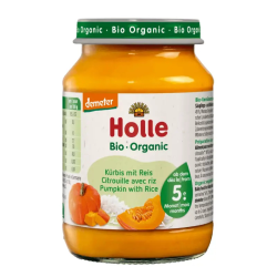 Holle Βιολογικό /Demeter Βαζάκι Κολοκύθα με Ρύζι 190g