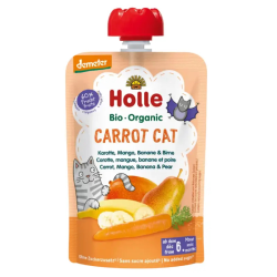 Holle Carrot Cat Βιολογικός /Demeter Πουρές Φρούτων & Λαχανικών 100g
