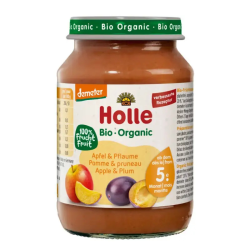 Holle Βιολογικό /Demeter Μήλο & Δαμάσκηνο σε Βάζο 190g