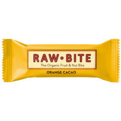 Raw Bite Βιολογική Μπάρα Κακάο Πορτοκάλι 50g