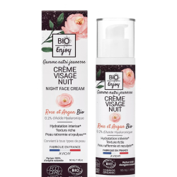 Bio Enjoy Βιολογική Κρέμα Νύχτας με Τριαντάφυλλο & Argan 50ml
