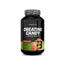 BiotechUSA Creatine Candy Red Berry 240 Chewing Tablets