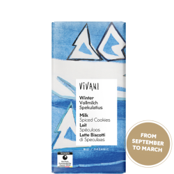 Vivani Βιολογική Σοκολάτα Γάλακτος Winter Spiced Cookies 100g