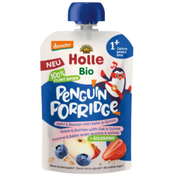 Holle Penguin Porridge Βιολογικός /Demeter Πουρές Φρούτων με Δημητριακά 110g