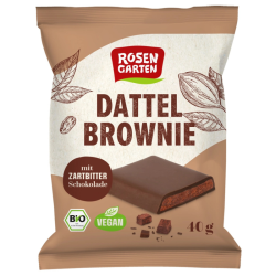Rosengarten Βιολογικό Brownie-Snack με Σοκολάτα Χουρμά 40g