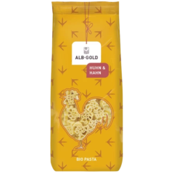 Alb-Gold Βιολογικά Ζυμαρικά Κοτόπουλο & Κόκορας  250g