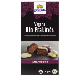 Govinda Βιολογικές, Vegan Πραλίνες Χουρμά - Marzipan 70g