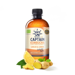 The Gutsy Captain Βιολογική Κομπούχα  Ginger and Lemon 400ml