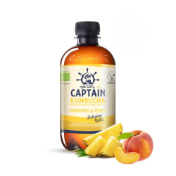 The Gutsy Captain Βιολογική Κομπούχα Pineapple & Peach 400ml