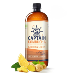 The Gutsy Captain Βιολογική Κομπούχα  Ginger / Lemon 1lt