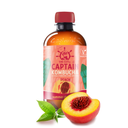 The Gutsy Captain Βιολογική Κομπούχα Peach  400ml