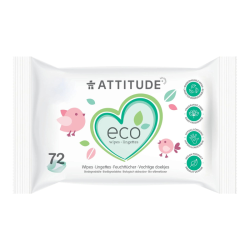 Attitude Μωρομάντηλα Χωρίς Άρωμα  72τμχ