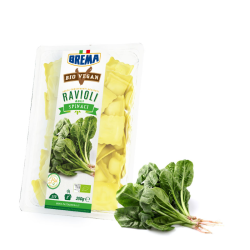 Brema Βιολογικά, Vegan Φρέσκα Ραβιόλια με Σπανάκι 250g