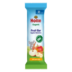 Holle Βιολογική Μπάρα Δημητριακών με Μπανάνα & Μήλο 25g