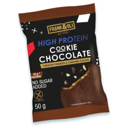 Frank & Oli High Protein Cookie Chocolate Crunchy Peanuts & Caramel 50g
