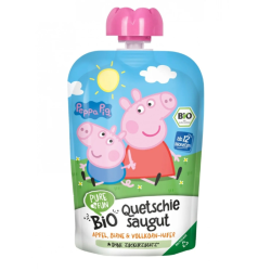 Pure & Fun Βιολογικός Πουρές Φρούτων Peppa Pig  Χωρίς Ζάχαρη 100g