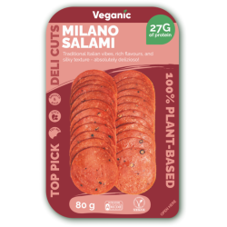 Veganic Plant Based Salami Milano 80g