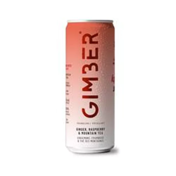 Gimber Organic RTD Immunity Ginger, Raspberry & Mountain Tea 250 ml