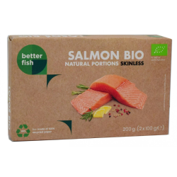 Better Fish Βιολογικό Φιλέτο Σολωμού Χωρίς Δέρμα 2Χ100